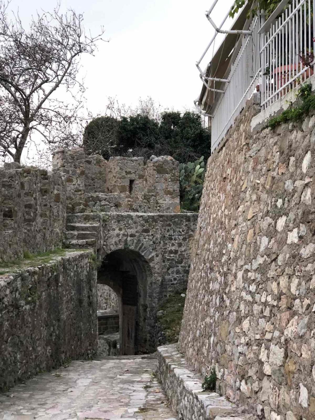 Gasthaus Sideroporta Castle Nafpaktos Exterior foto